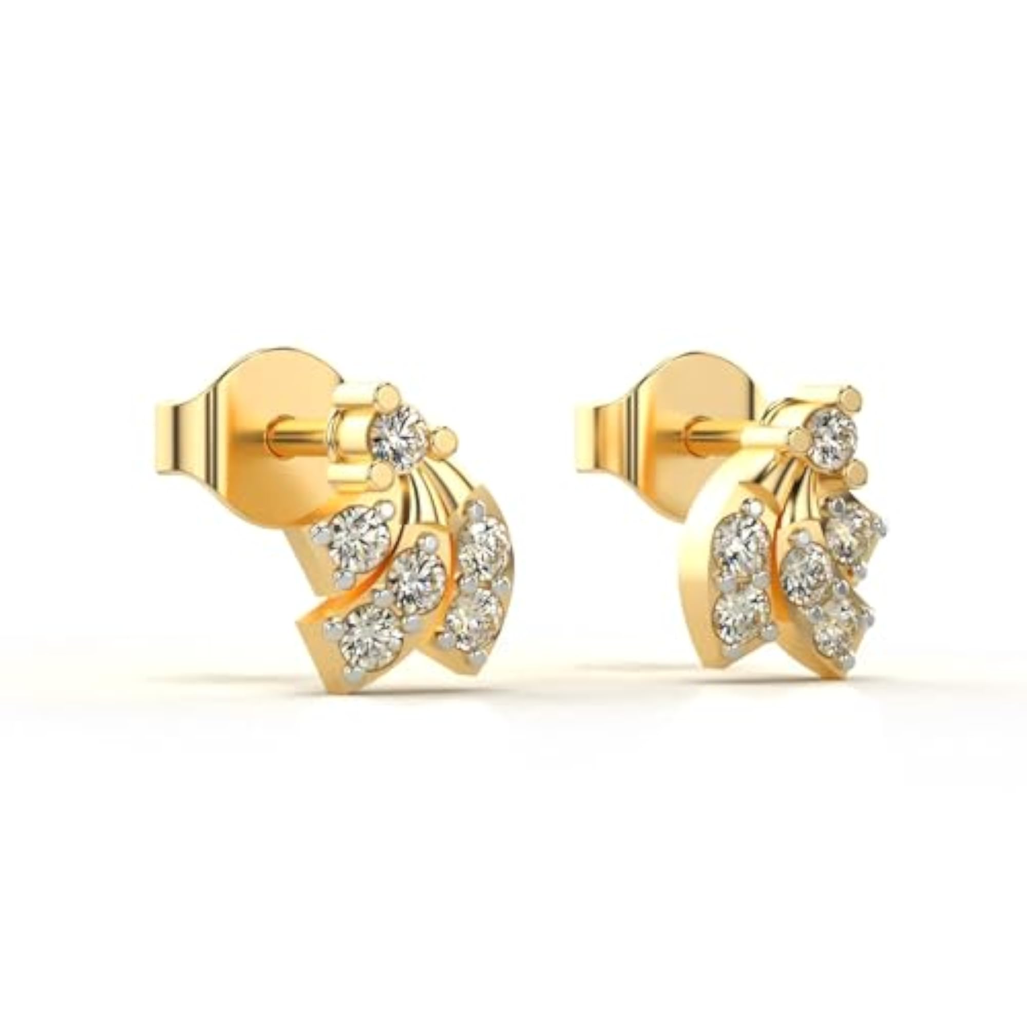 Women's Sterling Silver & Lab Grown Diamond Earrings, 0.26cts